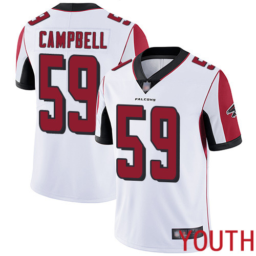 Atlanta Falcons Limited White Youth De Vondre Campbell Road Jersey NFL Football #59 Vapor Untouchable